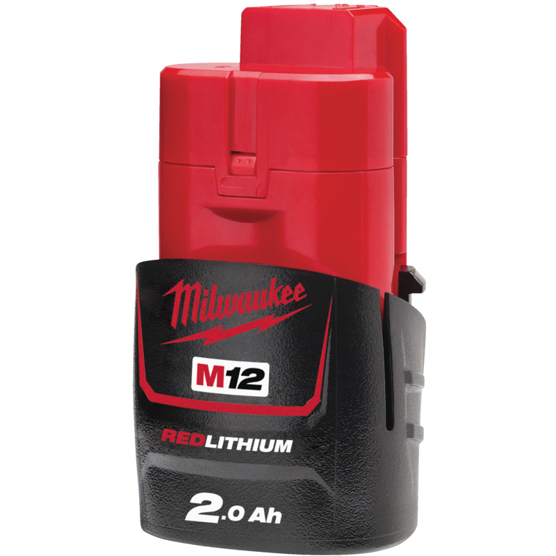 Milwaukee M12B2 12v 2.0Ah Red Lithium Battery (4932430064)