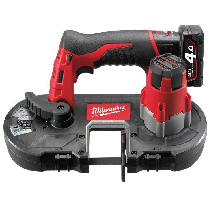 Milwaukee M12BS-402C M12 Cordless Band Saw (2 X 4.0ah Li-ion batteries, charger, BMC)