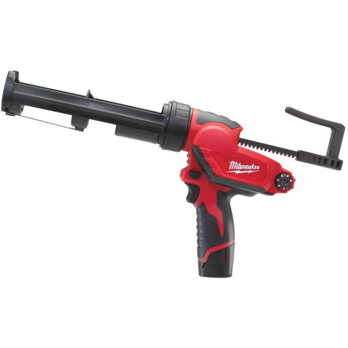 Milwaukee M12PCG/310C-201B 12V 310ml Aluminium Tube Caulking Gun with 1x 2Ah Battery in KITBAG