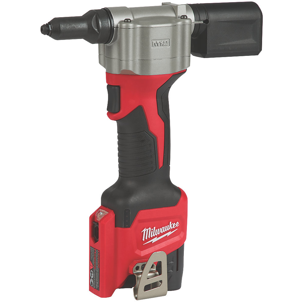 Milwaukee M12BPRT-201X 12V Pop Rivet Tool with 1 x 2.0Ah Battery
