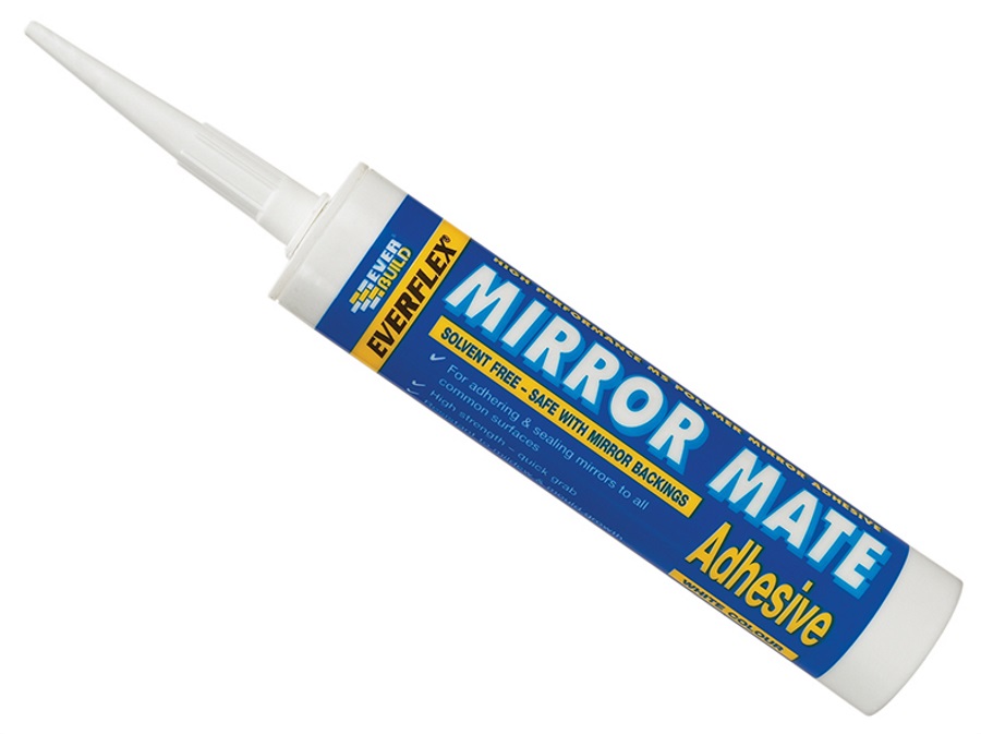 Everbuild EVBMIRROR Mirror Mate Adhesive Sealant 310ml C3 Cartridge