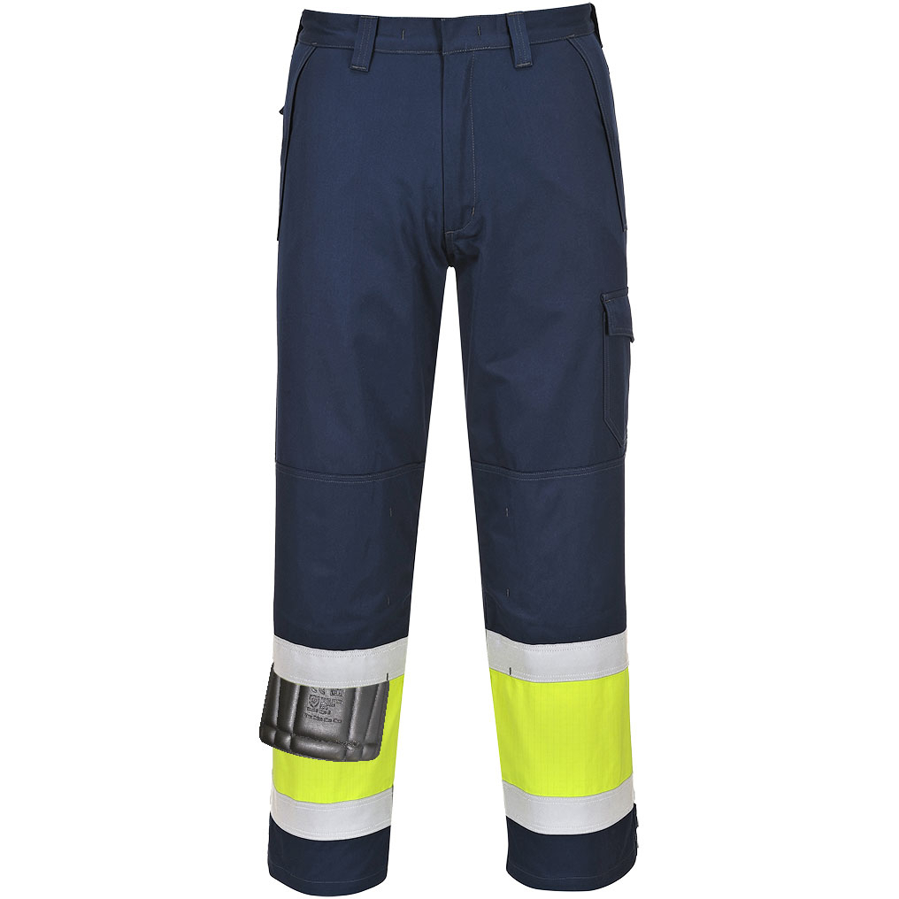 Portwest MV26 Flame Resistant Hi-Vis Modaflame Trouser - X-LARGE
