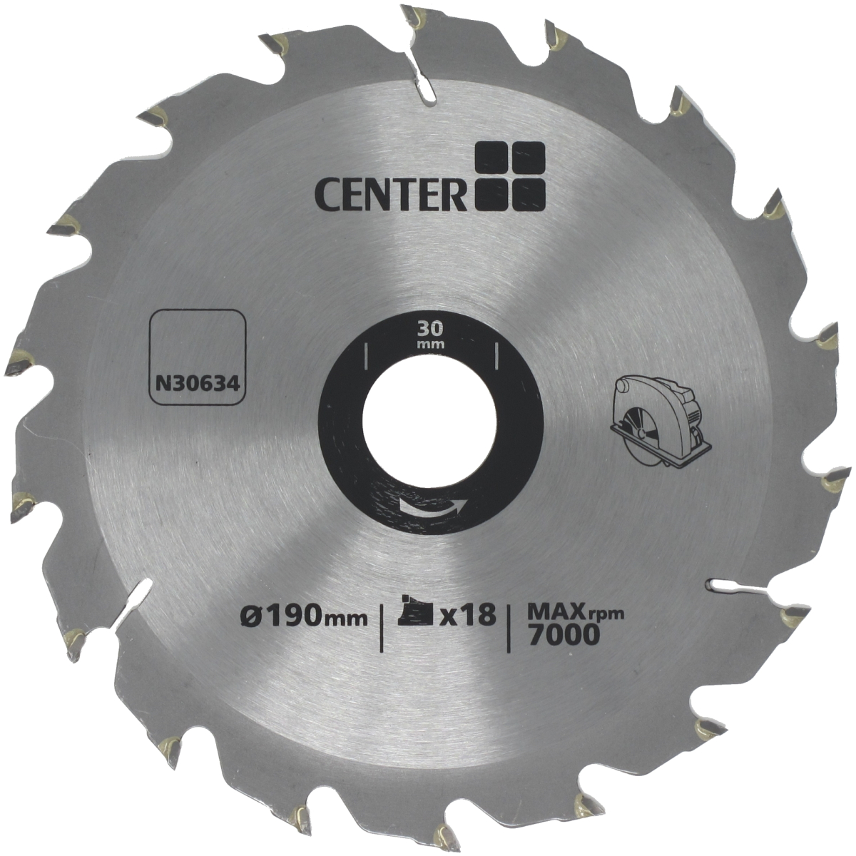 Lawson-HIS N30634 Centre Brand TCT Circular Saw Blade 190mm x 30 x 18T