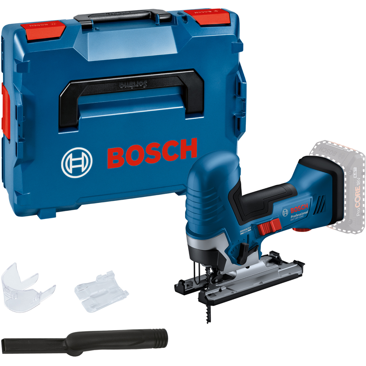 Bosch GST 18V-125 S Body Only 18v Body Grip Jigsaw 125mm Brushless in L-Boxx