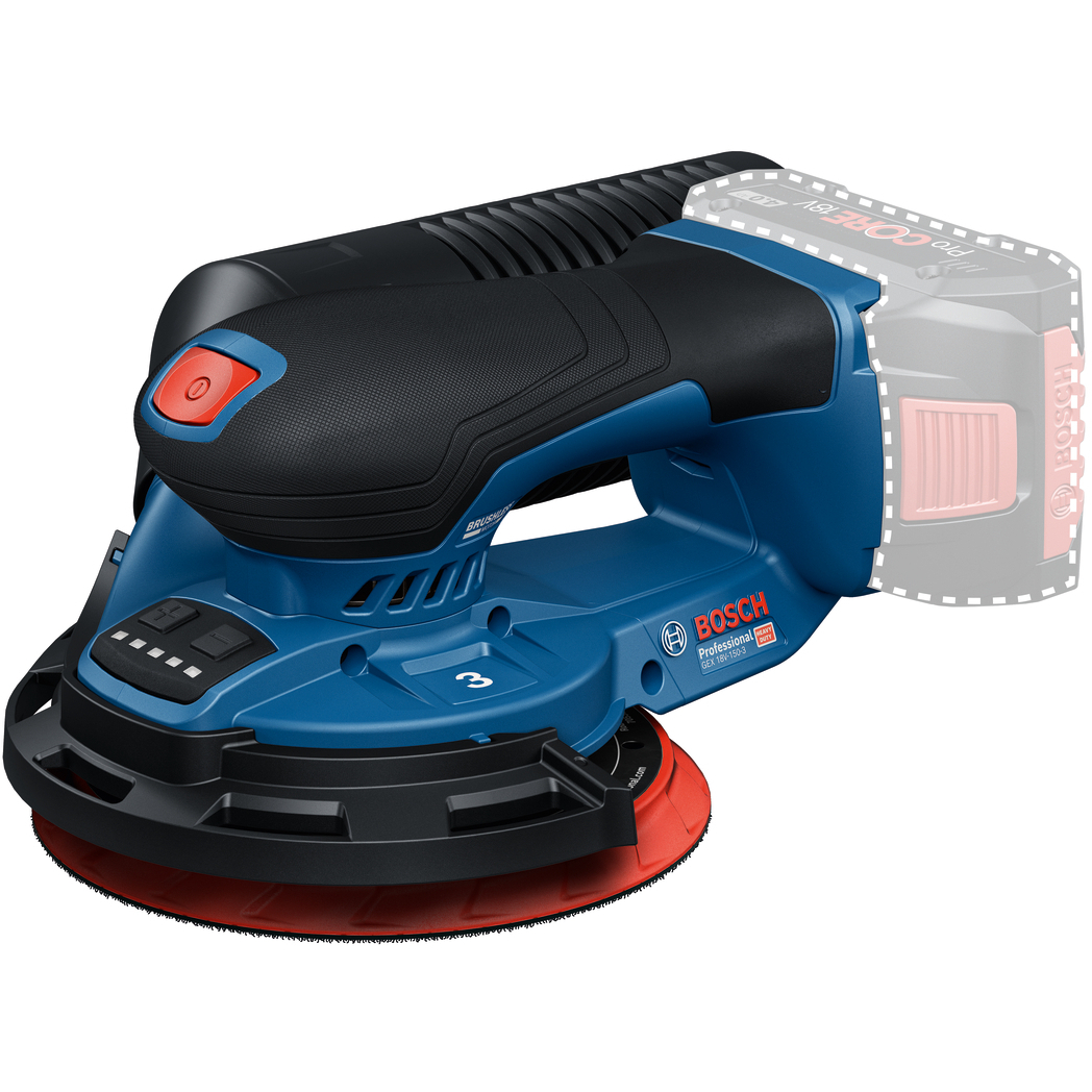 Bosch GEX 18V-150-3 18v Body Only Random Orbit Sander 150mm/6" Brushless in Carton