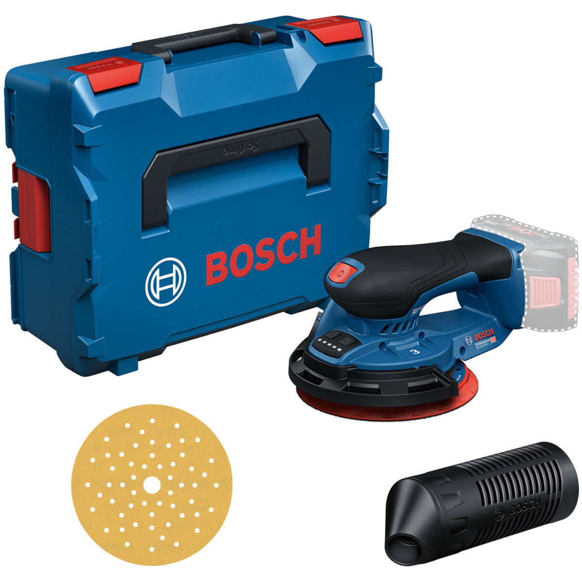 Bosch GEX 18V-150-3 18v Body Only Random Orbit Sander 150mm/6" Brushless in L-Boxx