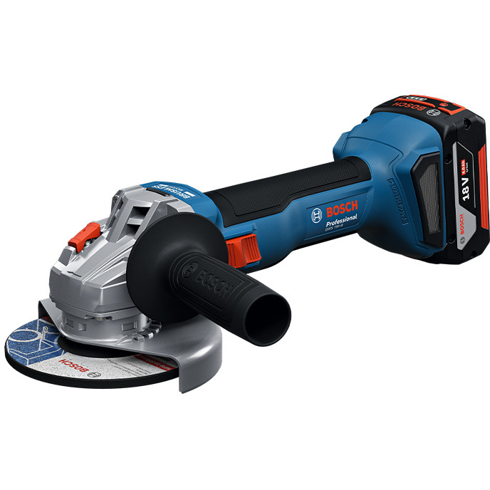 Bosch GWS 18V-8 18v 4.5"/115mm Angle Grinder (2 x 4.0Ah) in L-BOXX