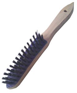 Osborn 0901151093  Hand Scratch Brush 3 Row Heavy Duty (Steel Wire)