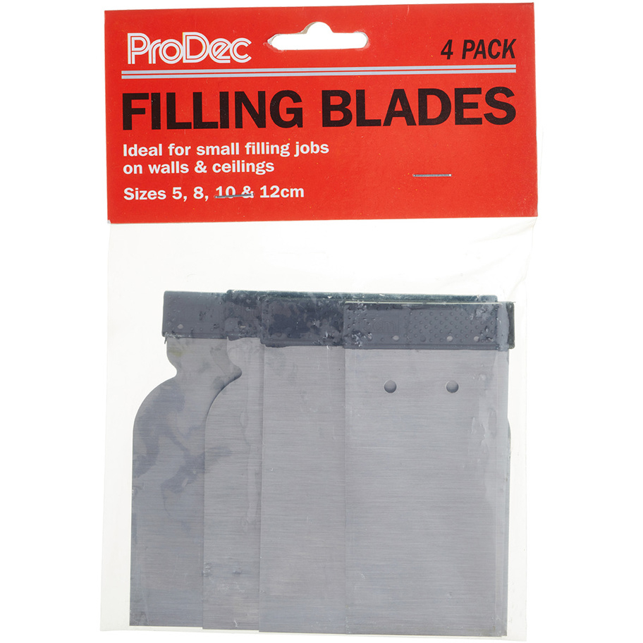 ProDec PFB4P 4 Pack Filling Blades for Applying and Smoothing Fillers 