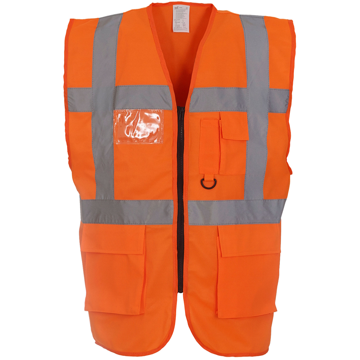 Yoko HVW801 (M) Hi-Vis Executive Waistcoat - Orange Medium (40-42" Chest)