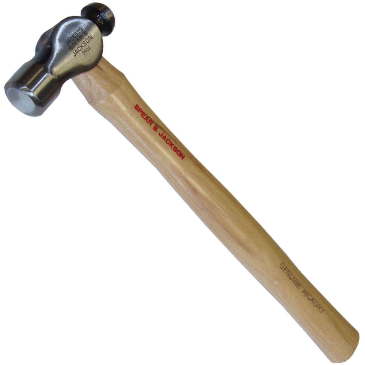 Spear and Jackson BPH24 Hickory Handle Ball Pein Hammer 680gm (24oz)