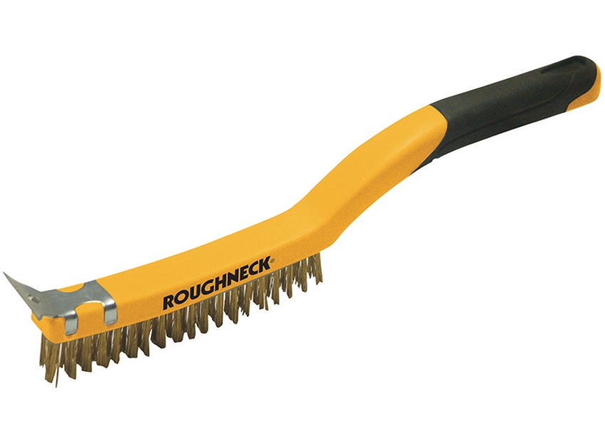 Roughneck 52-030 Carbon Steel Wire Brush Soft Grip 350mm (14in)