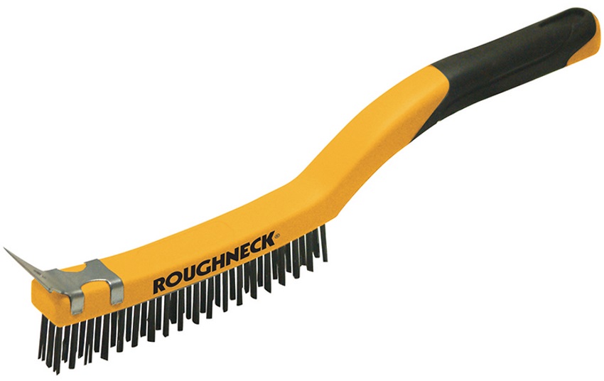 Roughneck 52-032 Stainless Steel Wire Brush Soft Grip 350mm (14in)