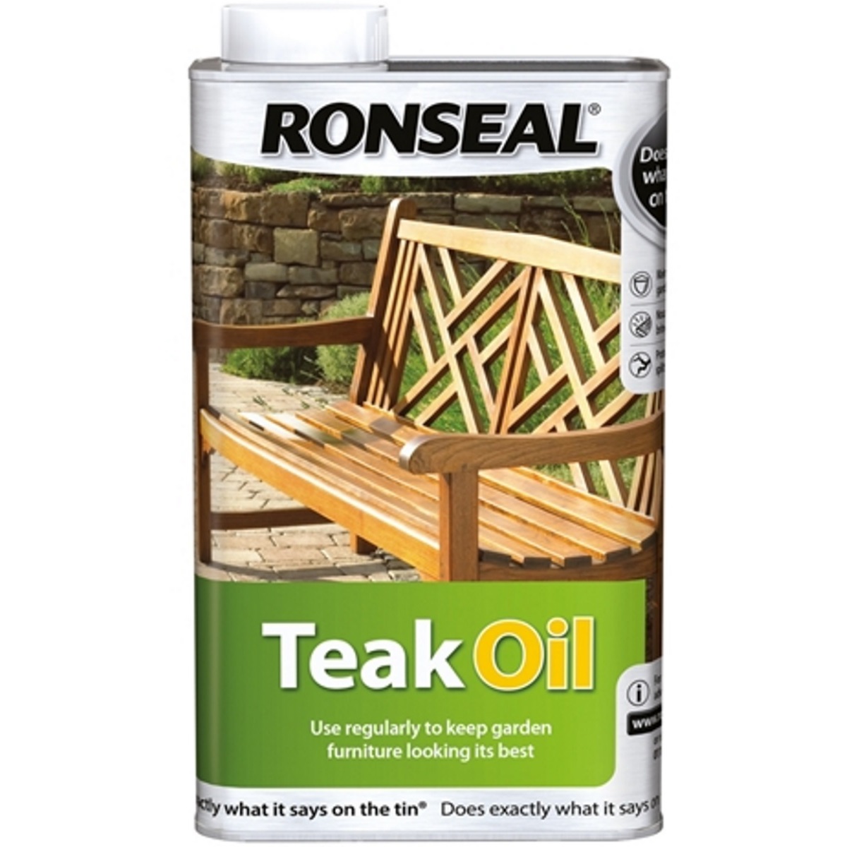 Ronseal 35821 Teak Oil Can 1 Litre RSLTO1L