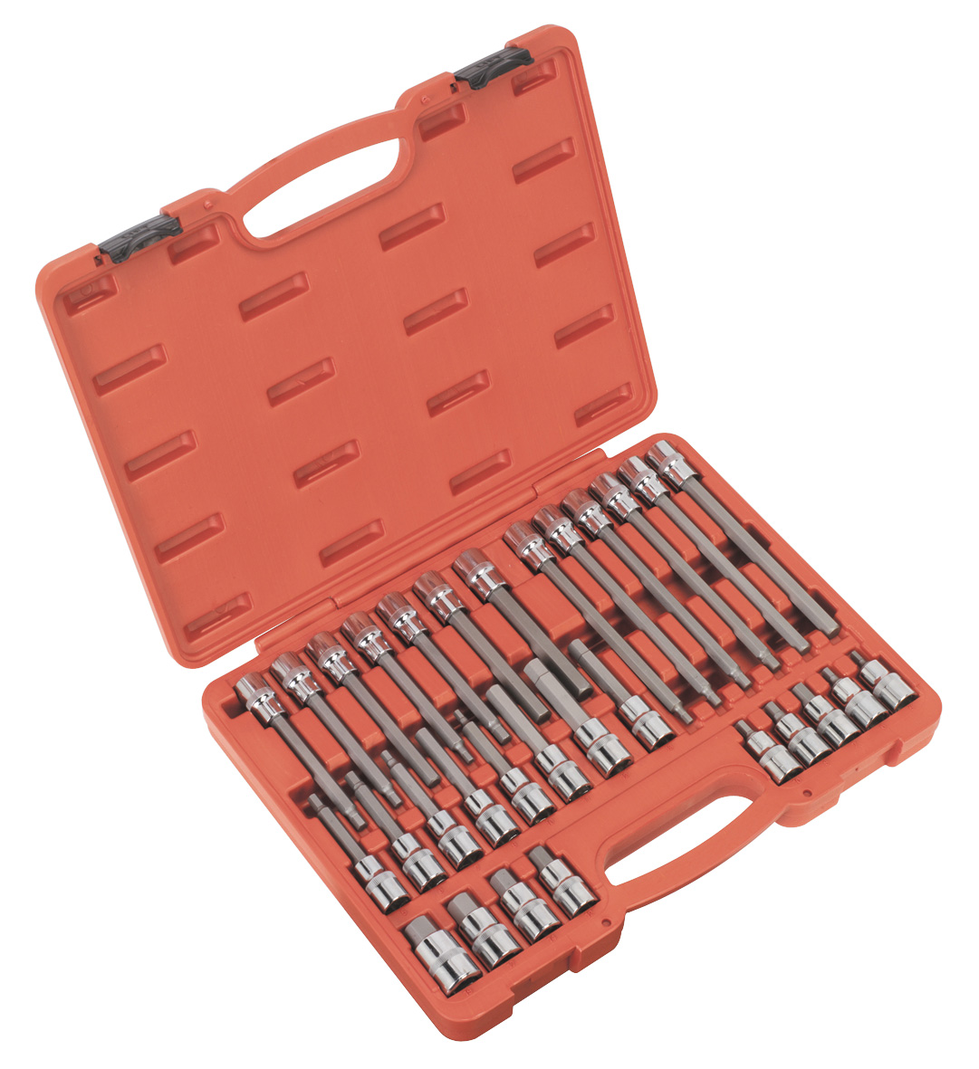 Sealey AK2196 Hex Socket Bit Set 30 Piece 1/2" Drive