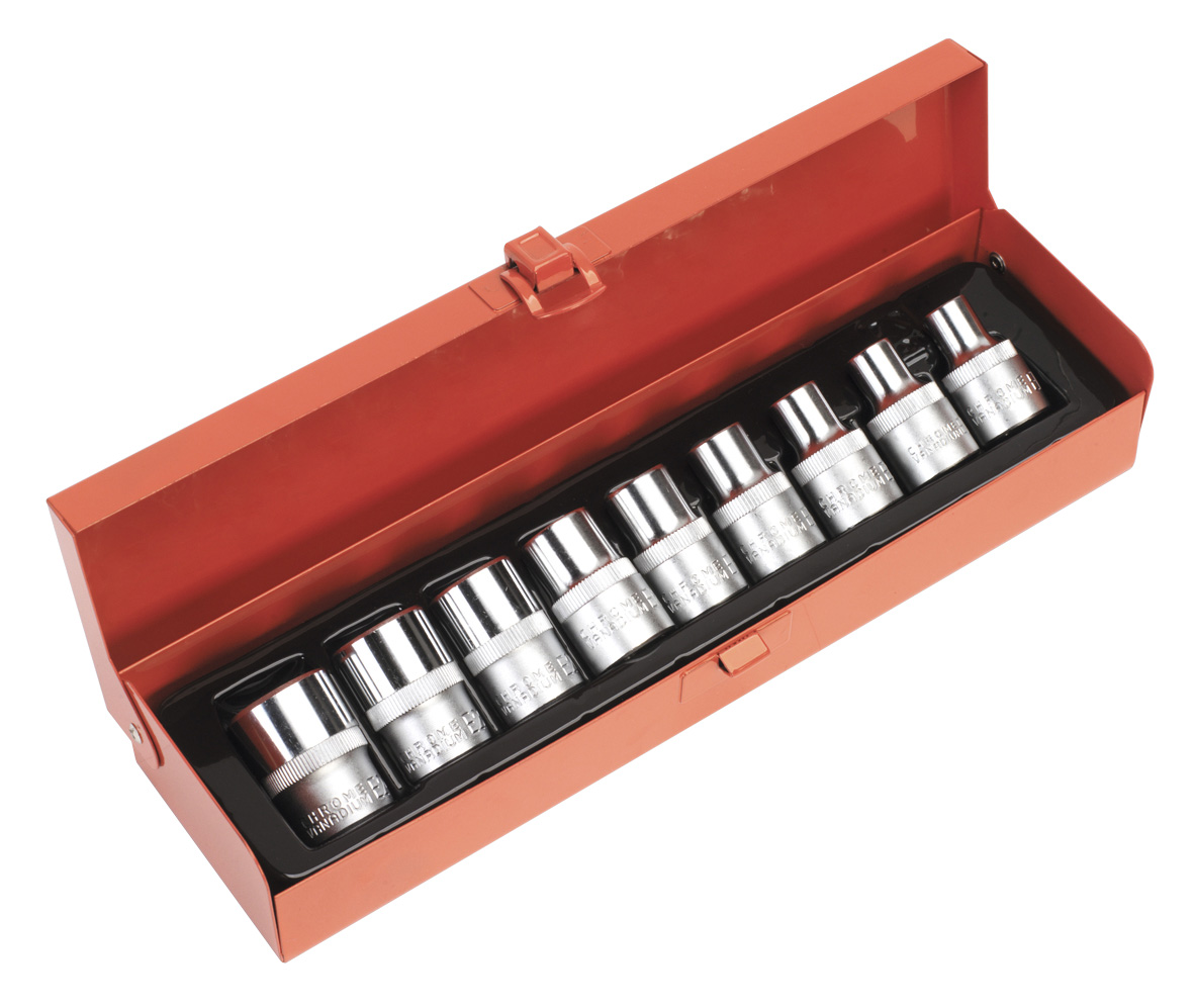 Sealey AK230 TRX-Star (Torx type) Female Socket Set 9 Piece 1/2" Drive