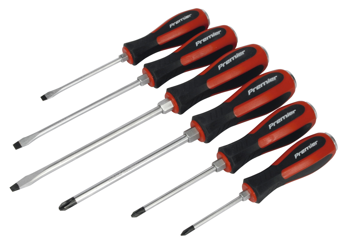 Sealey AK4932 Screwdriver Set Hammer-Thru 6 Piece