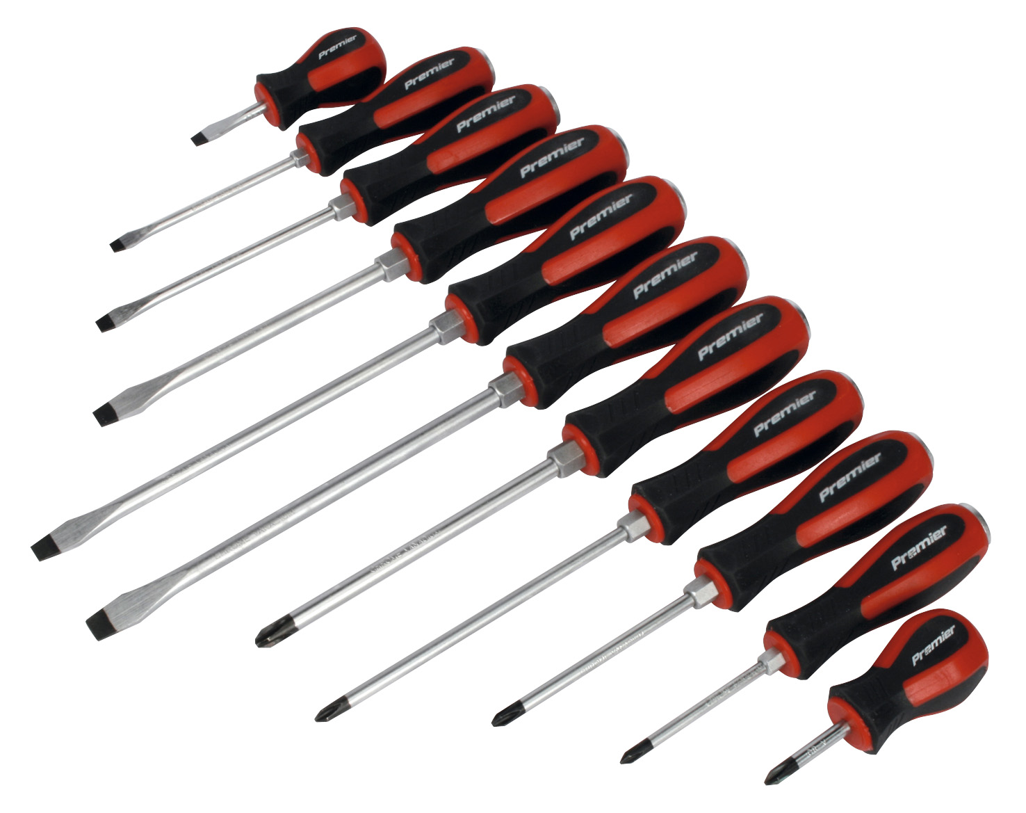 Sealey AK4933 Screwdriver Set Hammer-Thru 11 Piece