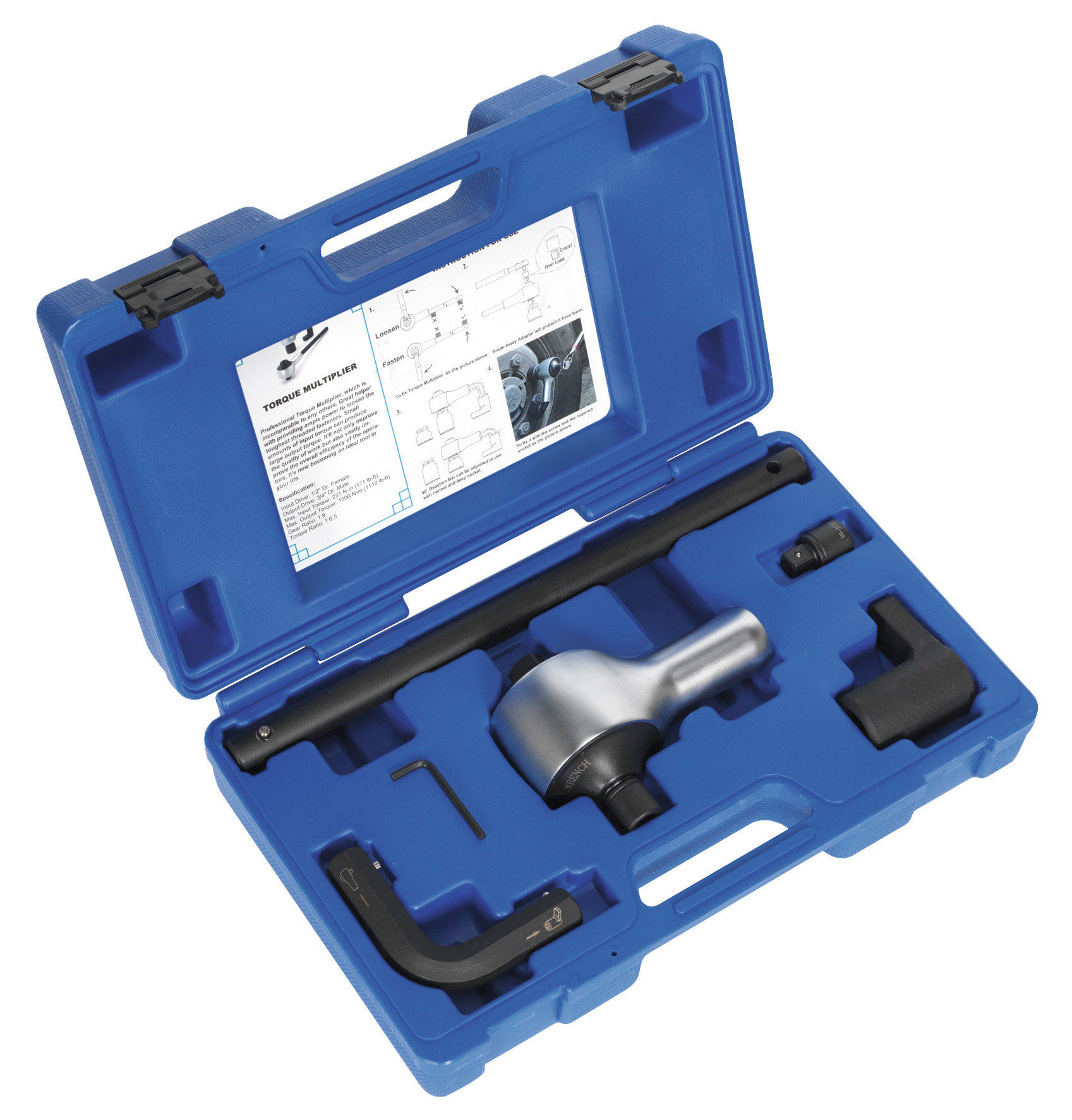 Sealey AK6290 Torque Multiplier Set 7 Piece 1/2"-3/4" Drive