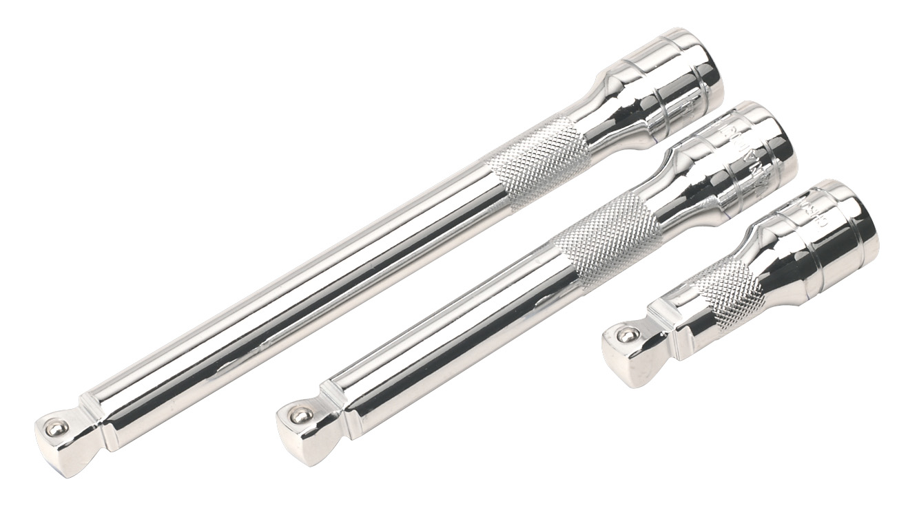 Sealey AK764 Wobble/Rigid Extension Bar Set 1/2" Drive 3 Piece