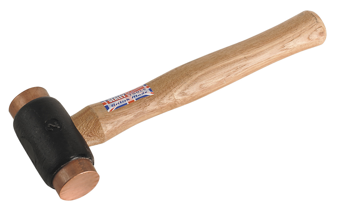 Sealey CFH03 Copper Faced Hammer 1.25kg (2.75lb) Hickory Shaft