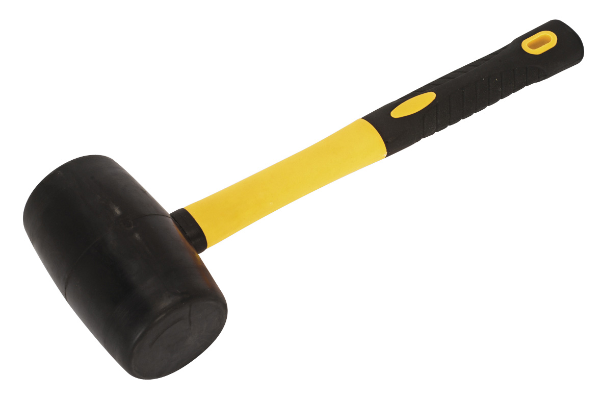 Sealey RMB150 Rubber Mallet Fibreglass Shaft .68kg (1.5lb)