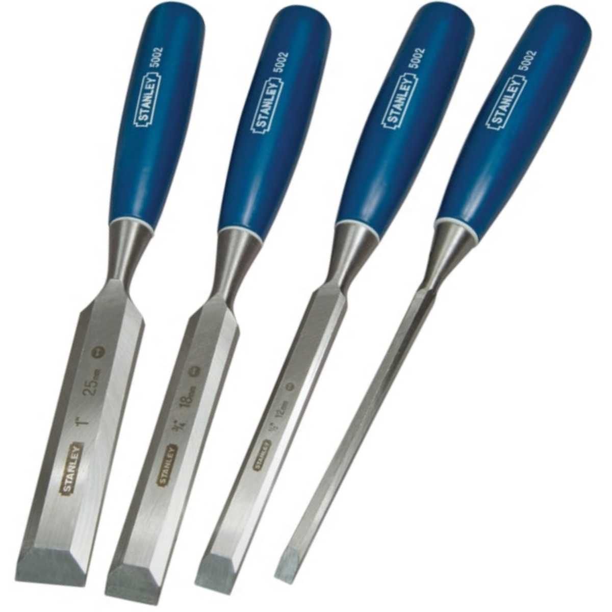 Stanley 0-16-129 5002 Bevel Edge Chisel Set 4 Piece STA016129