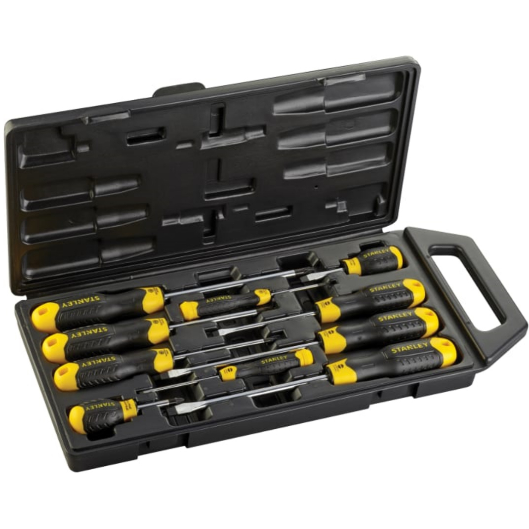 Stanley 2-65-014 Cushion Grip Screwdriver Set 10 Piece STA265014