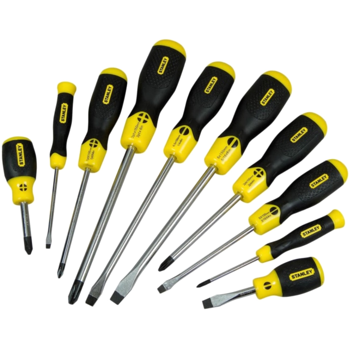 Stanley 5-64-977 Cushion Grip Screwdriver Set 10 Piece STA564977