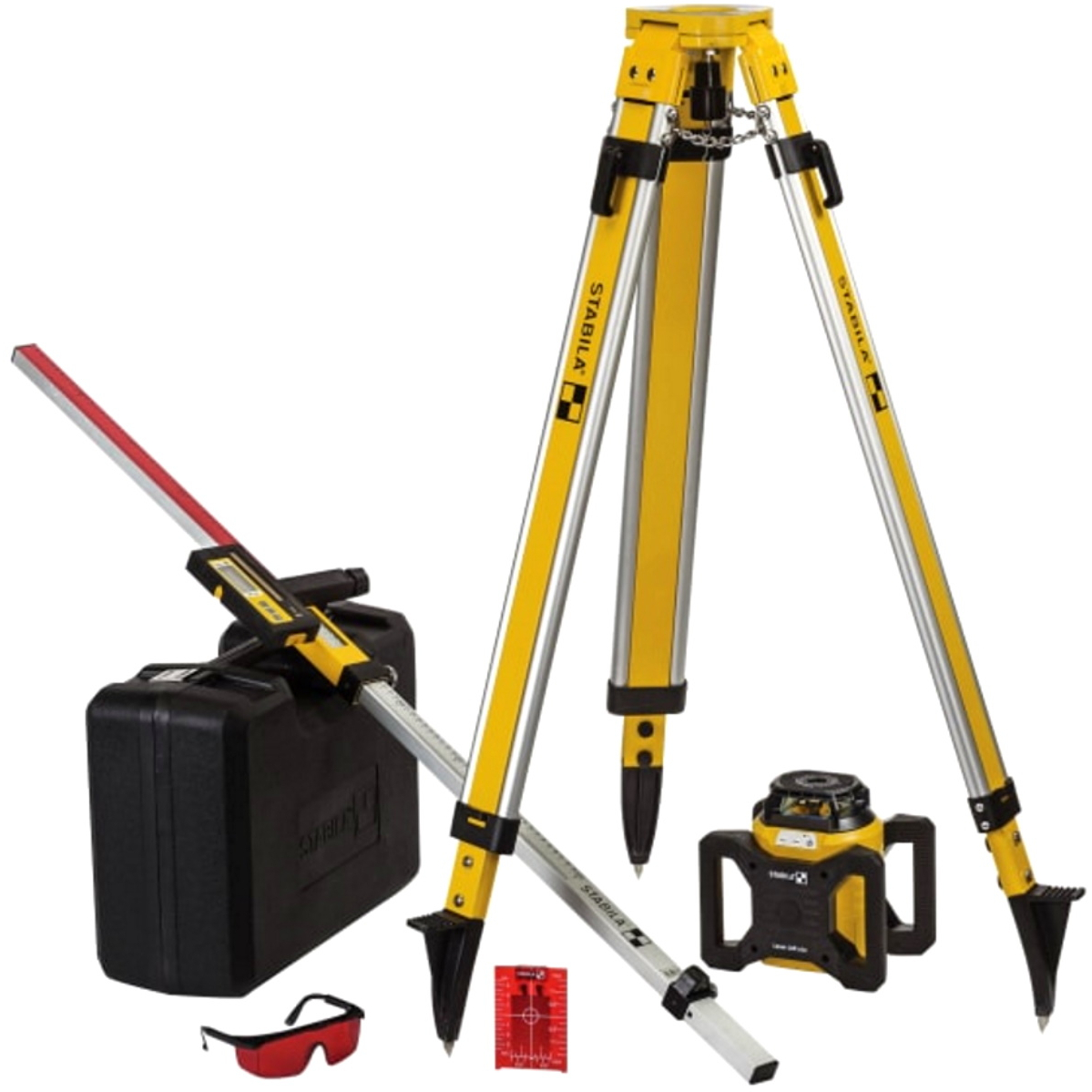 Stabila 19241 LAR 160 Rotation Laser Set 7 Piece STBLAR160TS