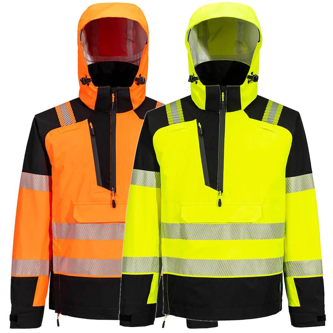 Portwest T161 PW3 Hi-Vis 3 Layer Overhead Rain Jacket