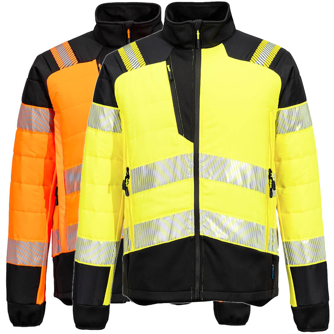 Portwest T170 PW3 Hi-Vis Hybrid Baffle Jacket