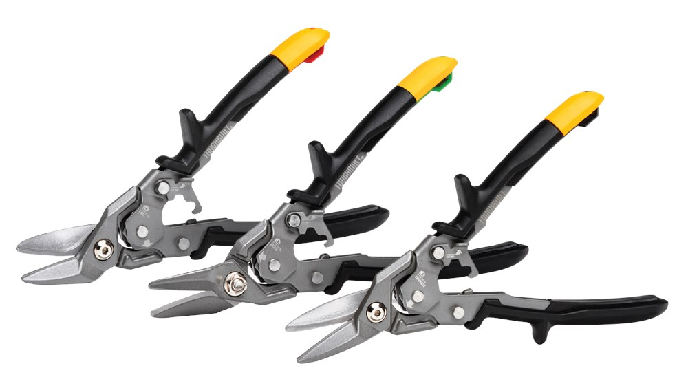 Toughbuilt TB-H4S3-60 3 Piece Aviation Tin Snip Set (Left, Right & Straight Cut)