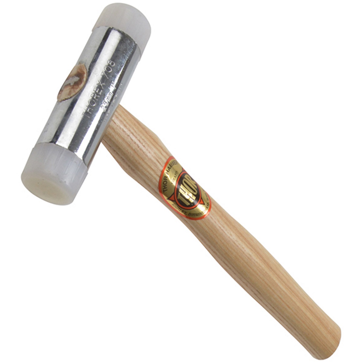 Thor 12-708N Nylon Hammer Wood Handle 25mm (1") 250g (1/2lb) THO708