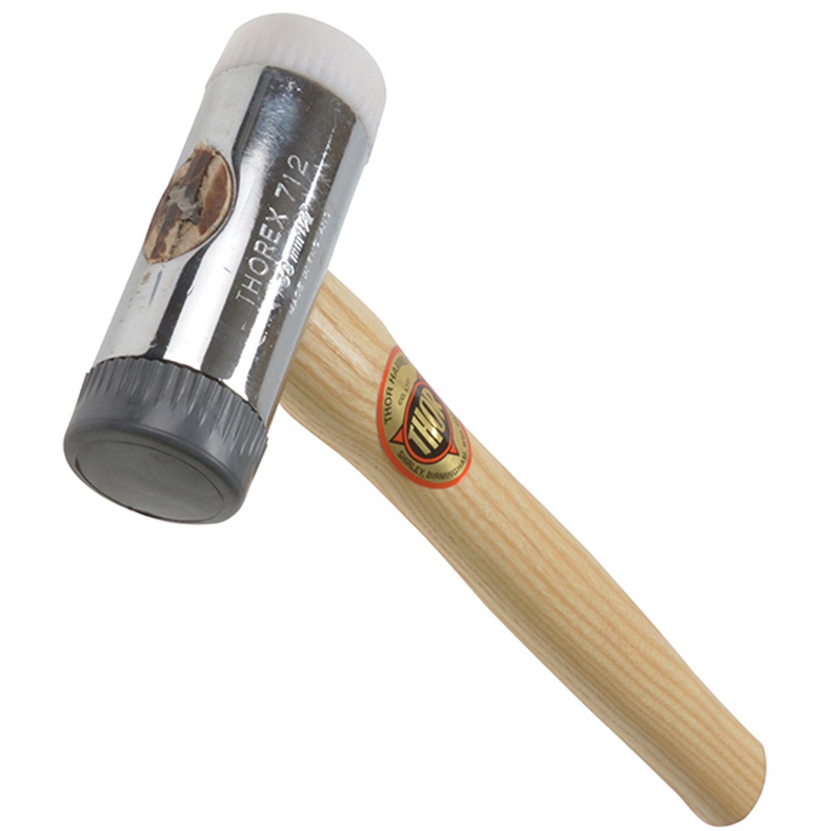 Thor 31-712R Soft & Hard Faced Hammer Wood Handle 38mm (1.1/2") 650g (1.1/2lb) THO712R