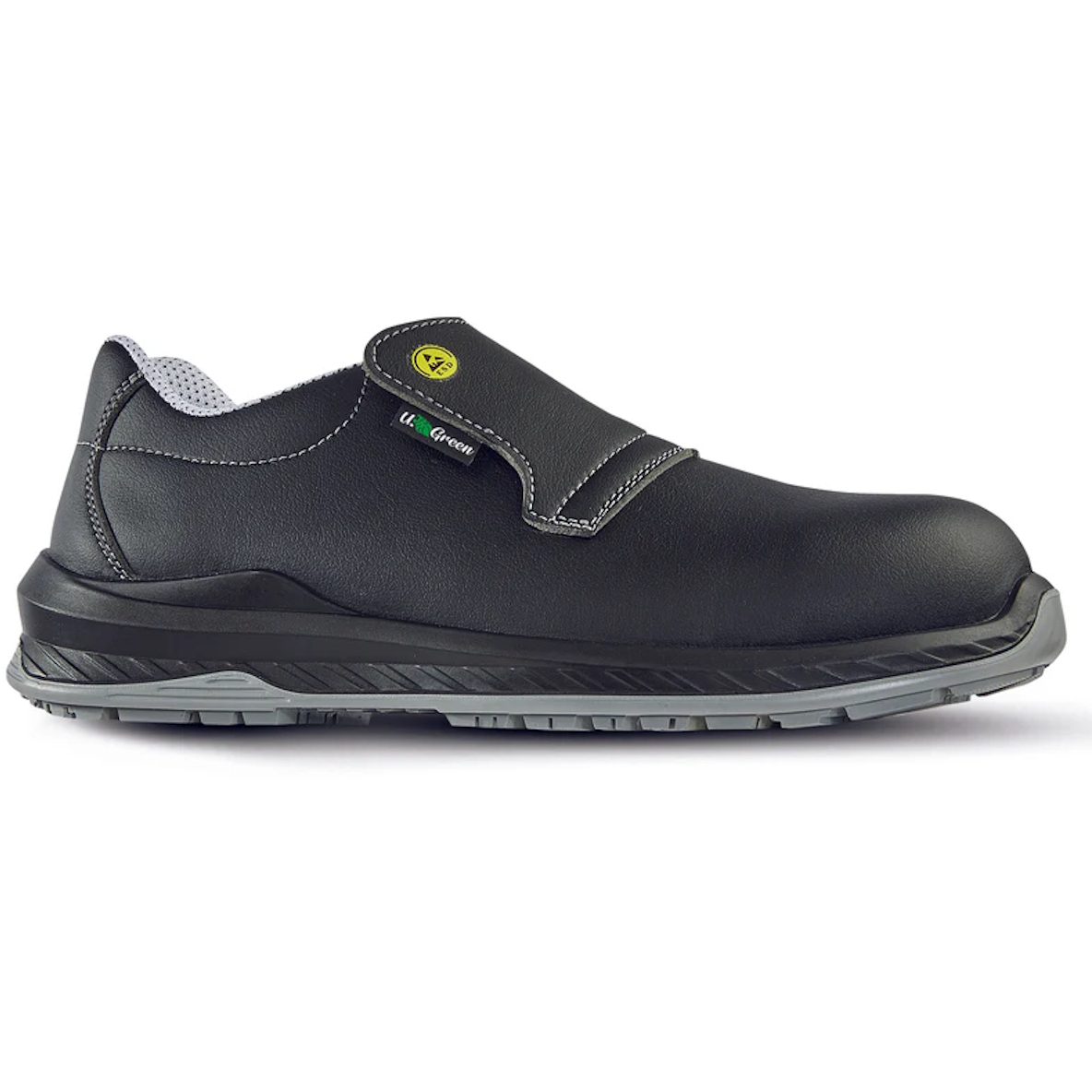 Upower RI20404 Burn Black Safety Shoe - S2 SRC ESD UK Size 9 (EU43)