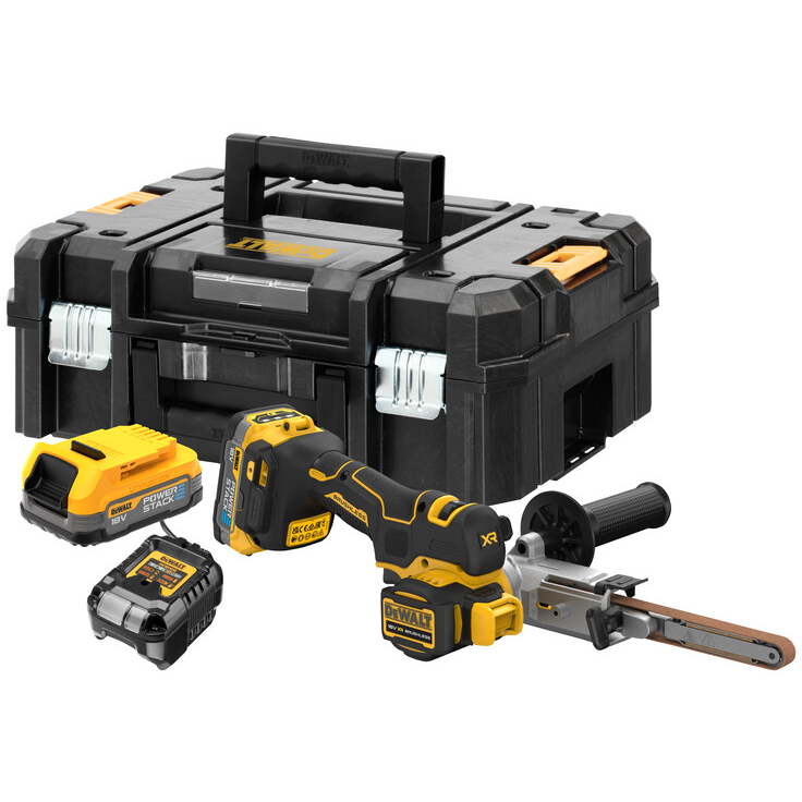 DeWalt DCM200E2T-GB Brushless XR Band File With 2 x 18V-1.7AH PowerStack Batteries In TSTAK