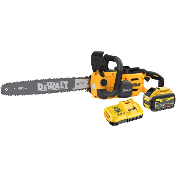 DeWalt DCMCS575X1-GB 54V XR FLEXVOLT 50cm Chainsaw With 1 x 9Ah Battery