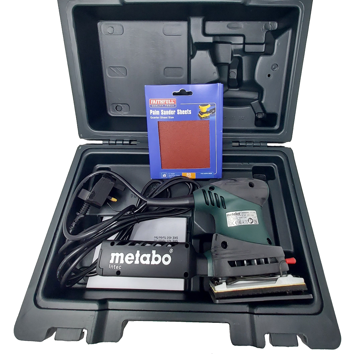 Metabo FSR-200 Intec 200W 240V ¼ Sheet Orbital Palm Sander