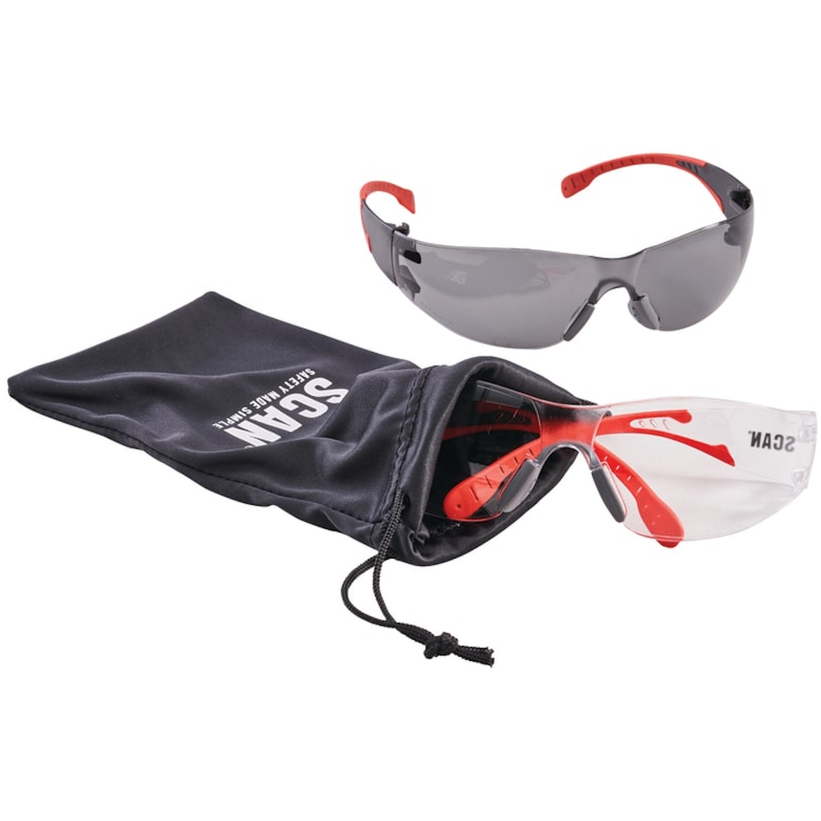 Scan XMS25SPECS Flexi Specs Clear/Smoke Twin Pack