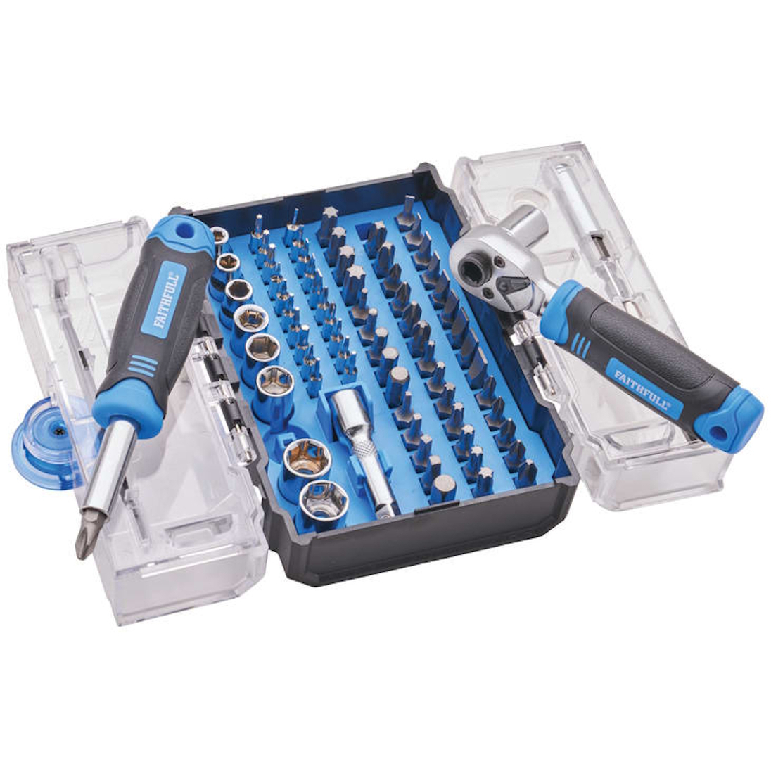 Faithfull XMS25SDSET78 78 Piece Screwdriver Bit & Socket Set